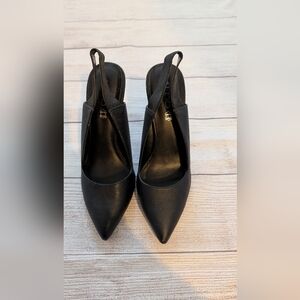 Aldo black sling back high heels. Size 8.